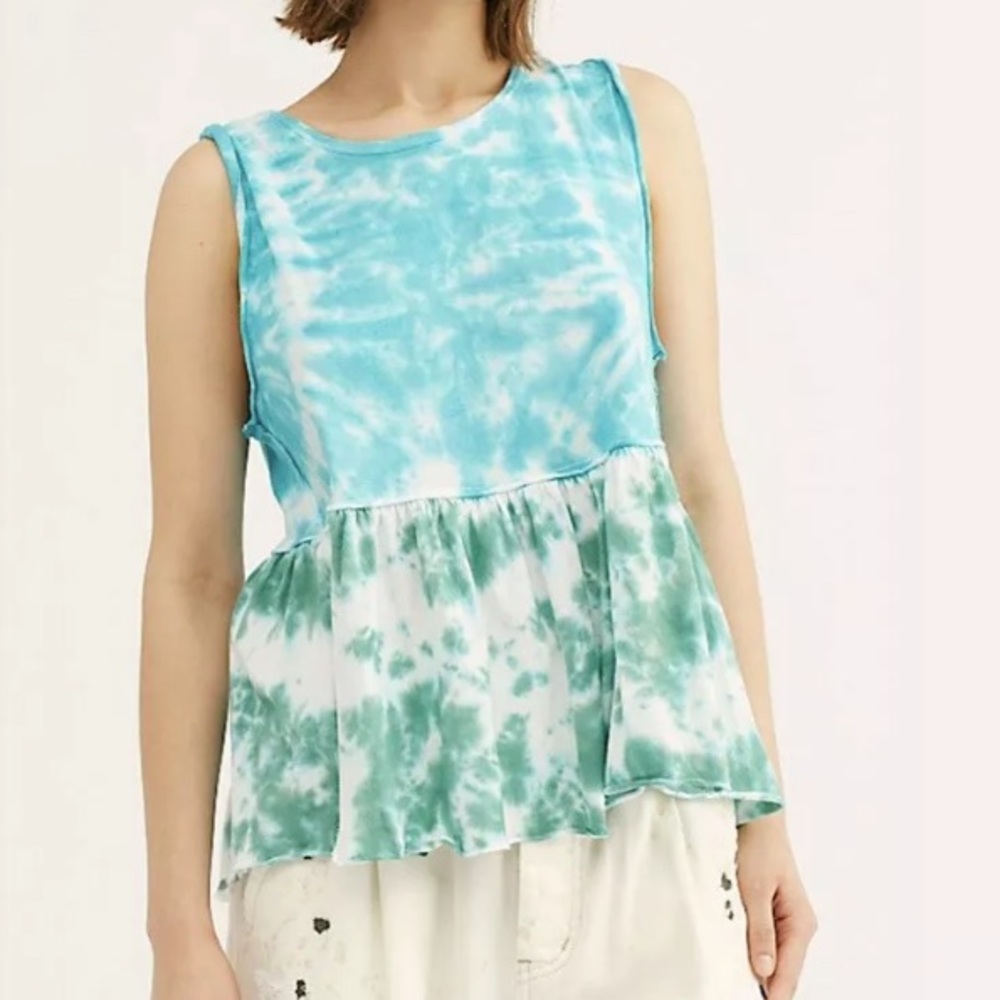 Sold! NWT Free People We The Free Tie Dye Anytime Tank - Picture 1 of 8